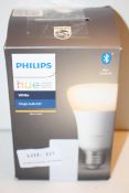 BOXED PHILIPS HUE PERSONAL WIRELESS LIGHTING SINGLE BULB E27Condition ReportAppraisal Available on