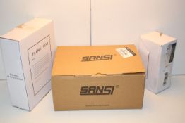 3X BOXED ASSORTED ITEMS TO INCLUDE SANSI PIR LED SECURITY LIGHT FITTING & OTHER Condition