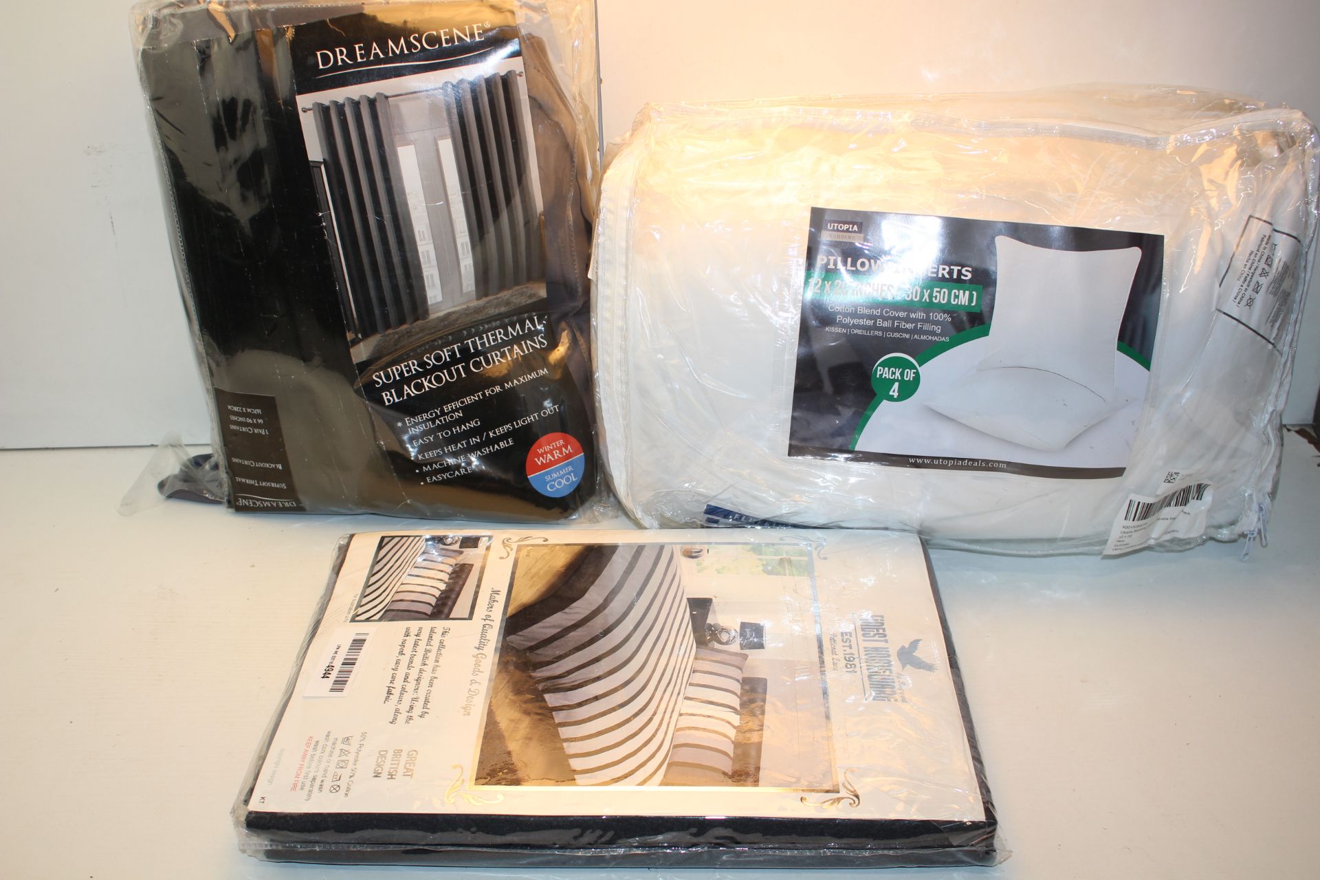 3X ASSORTED BEDDING ITEMS (IMAGE DEPICTS STOCK)Condition ReportAppraisal Available on Request- All