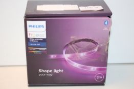 BOXED PHILIPS HUE PERSONAL WIRELESS LIGHTING WHITE AND COLOUR AMBIANCE LIGHTSTRIP PLUS RRP £87.