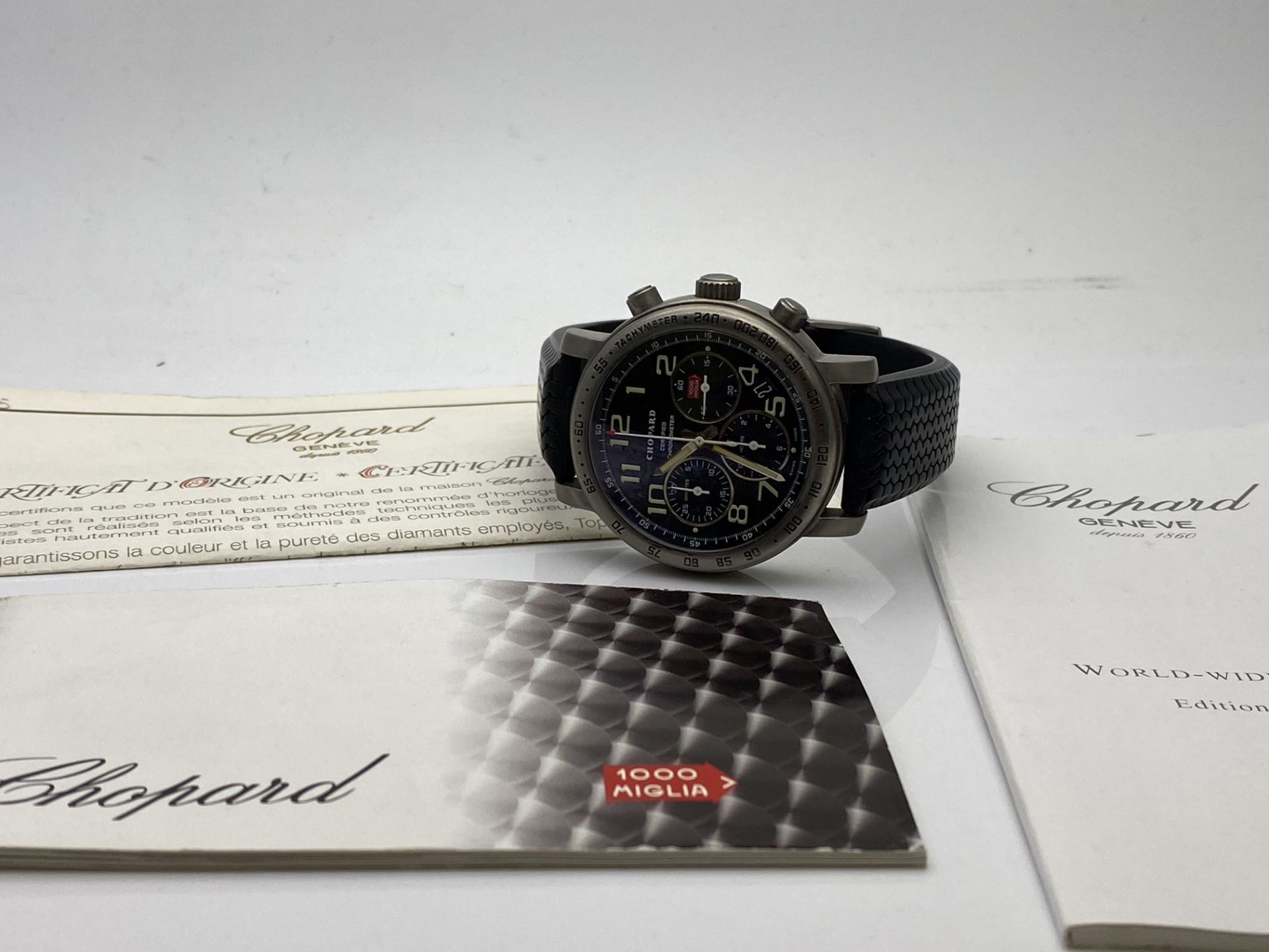 GENTS CHOPARD TITAN MONTRE MILLE MIGLIA CHRONOMETRE, DATE- 2002, FULLY WORKING ORDER, INCLUDES - Image 4 of 4