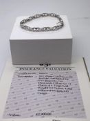 ***£2900.00*** 18CT WHITE GOLD LADIES DIAMOND BRACELET, SET WITH 1.82CTS DIAMONDS, COLOUR- G/H,