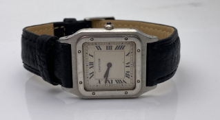 VINTAGE GENTS CARTIER TANK, REF- 1575 1 C21594, VERY RARE EDITION, PLATINUM CASE, RARE, WATCH