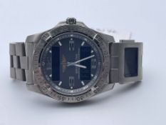 GENTS BREITLING CHRONOMETRE AEROSPACE, STAINLESS STEEL, CO-PILOT EDITION, ESO172, WATCH ONLY