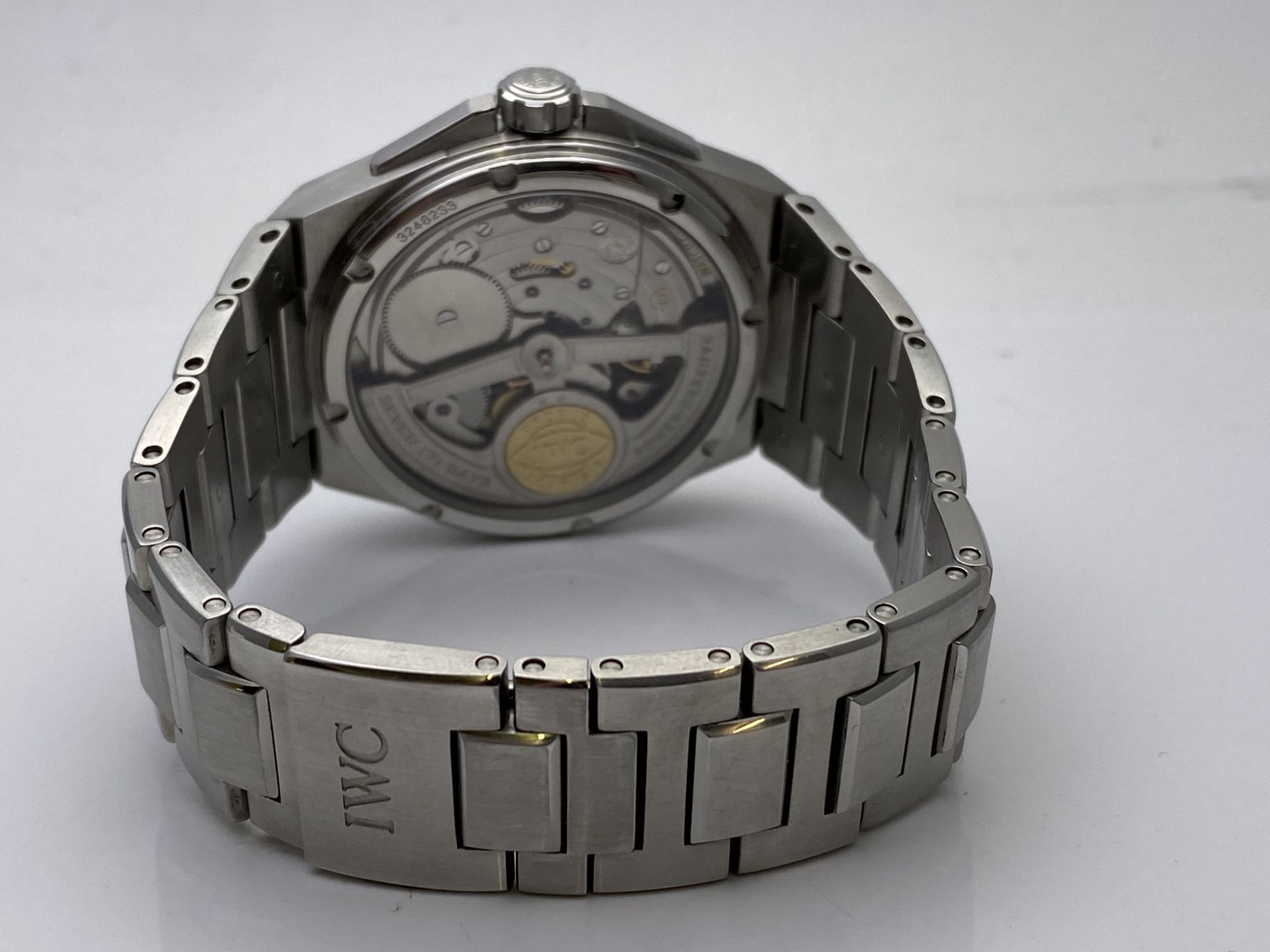 GENTS IWC STAINLESS STEEL FULLY AUTOMATIC WATCH, MODEL- IW500501, INCLUDES MANUAL AND CARD, NO - Image 5 of 6