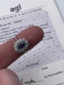 ***£3610.00*** 18CT WHITE GOLD DIAMOND AND AQUAMARINE RING, DIAMONDS- 0.96CT, SI/G, AQUAMARINE- 1.