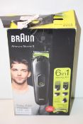 BOXED BRAUN ALL-IN-ONE TRIMMER 3 6-IN-1 STYLING KIT MGK3221 RRP £44.95Condition ReportAppraisal