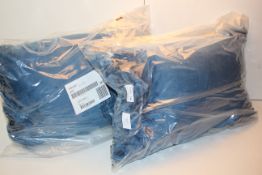 2X BAGGED DARK TEAL SILKY TASLED CUSHIONS RRP £6.99Condition ReportAppraisal Available on Request-