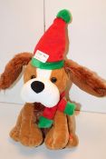 UNBOXED SOFT PLUSH WE LOVE XMAS DOGGY Condition ReportAppraisal Available on Request- All Items