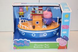 BOXED PEPPA PIG GRANDPA PIG'S BATHTIME BOAT RRP £21.99Condition ReportAppraisal Available on