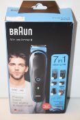 BOXED BRAUN ALL-IN-ONE TRIMMER 3 7-IN-1 STYLING KIT MGK3245 RRP £44.95Condition ReportAppraisal