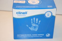 BOXED CLINELL ANTIMICROBIAL HAND WIPES Condition ReportAppraisal Available on Request- All Items are