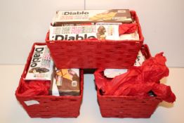 3X ASSORTED DIABLO BASKET GIFT SETS (MIXED BB DATES)Condition ReportAppraisal Available on