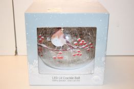 BOXED FESTIVE LED LIT CRACKLE BALL Condition ReportAppraisal Available on Request- All Items are