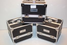 3X MAKE-UP STORAGE BOXES (IMAGE DEPICTS STOCK)Condition ReportAppraisal Available on Request- All