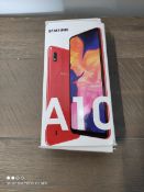 BOXED SAMSUNG GALAXY A10 POWERS ON Condition ReportAppraisal Available on Request- All Items are