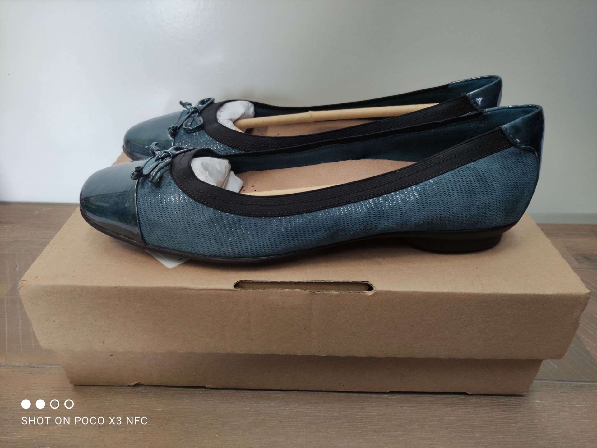 BOXED CLARKS DOLLY SHOES SIZE 6 RRP £40 (IMAGE DEPICTS STOCK)Condition ReportAppraisal Available