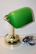 BOXED BANKERS TOUCH LAMP GREEN AND GOLD RRP £17.99Condition ReportAppraisal Available on Request-