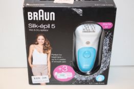 BOXED BRAUN SILK EPIL 5 WET & DRY EPILATOR MODEL: 5-511 LEGS & BODY RRP £54.99Condition