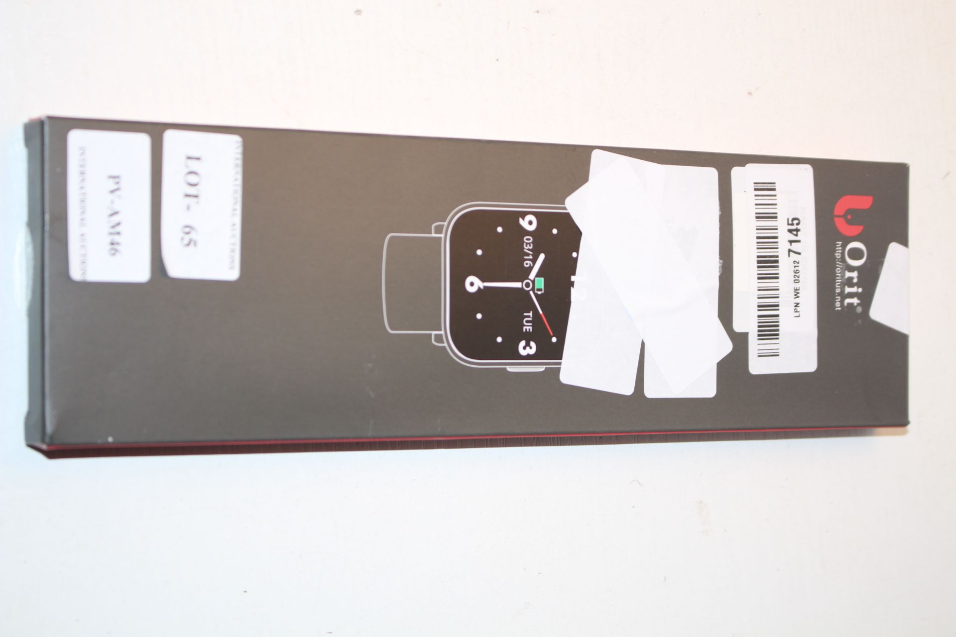 BOXED ORIT SMART WATCH Condition ReportAppraisal Available on Request- All Items are Unchecked/