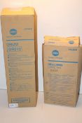 2X BOXED ASSORTED ITEMS TO INCLUDE KONICA MINOLTA DRUM & DEVELOPER (IMAGE DEPICTS STOCK)Condition