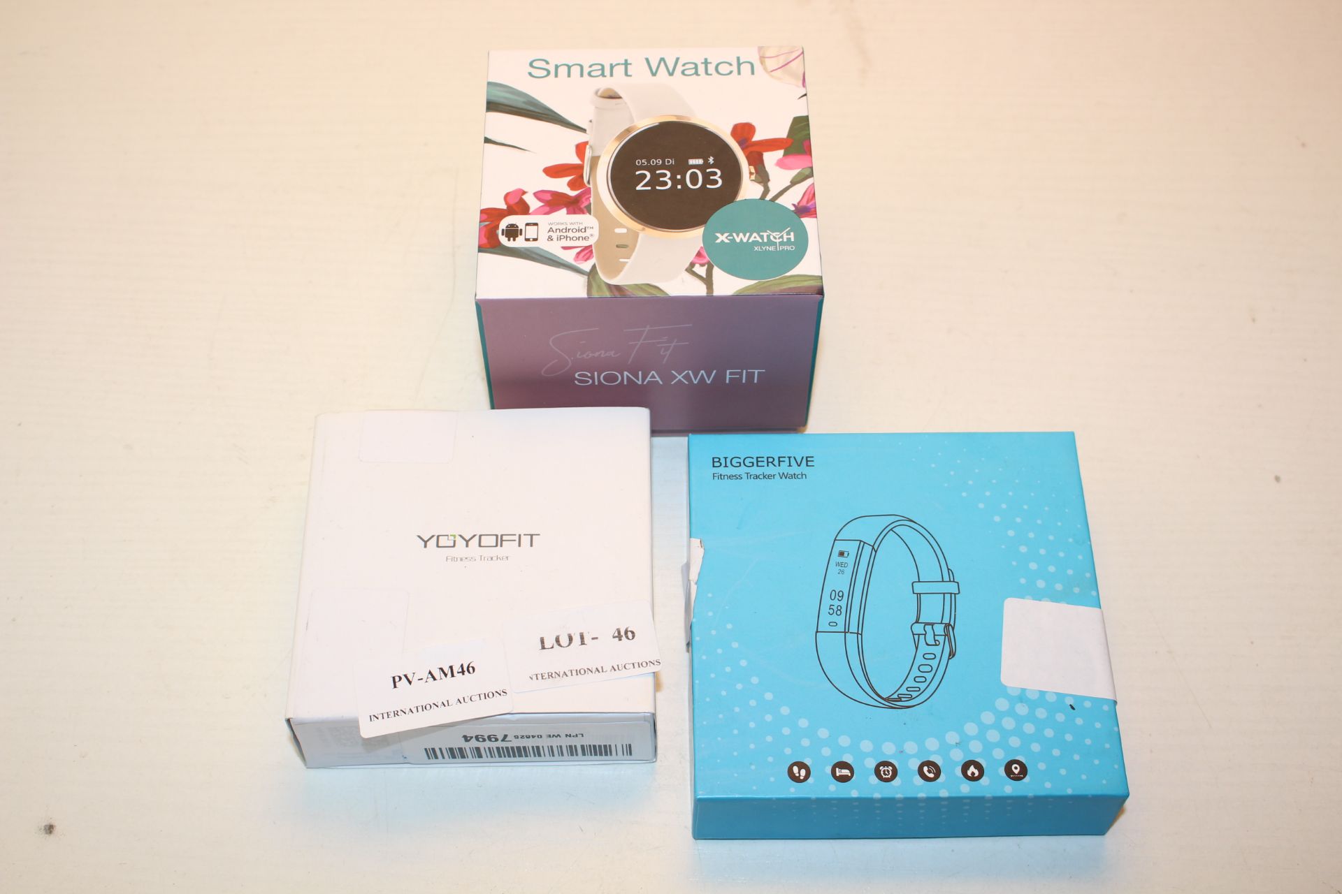 3X BOXED ASSORTED SMART WATCH ACTIVITY TRACKERS COMBINED RRP £78.00Condition ReportAppraisal