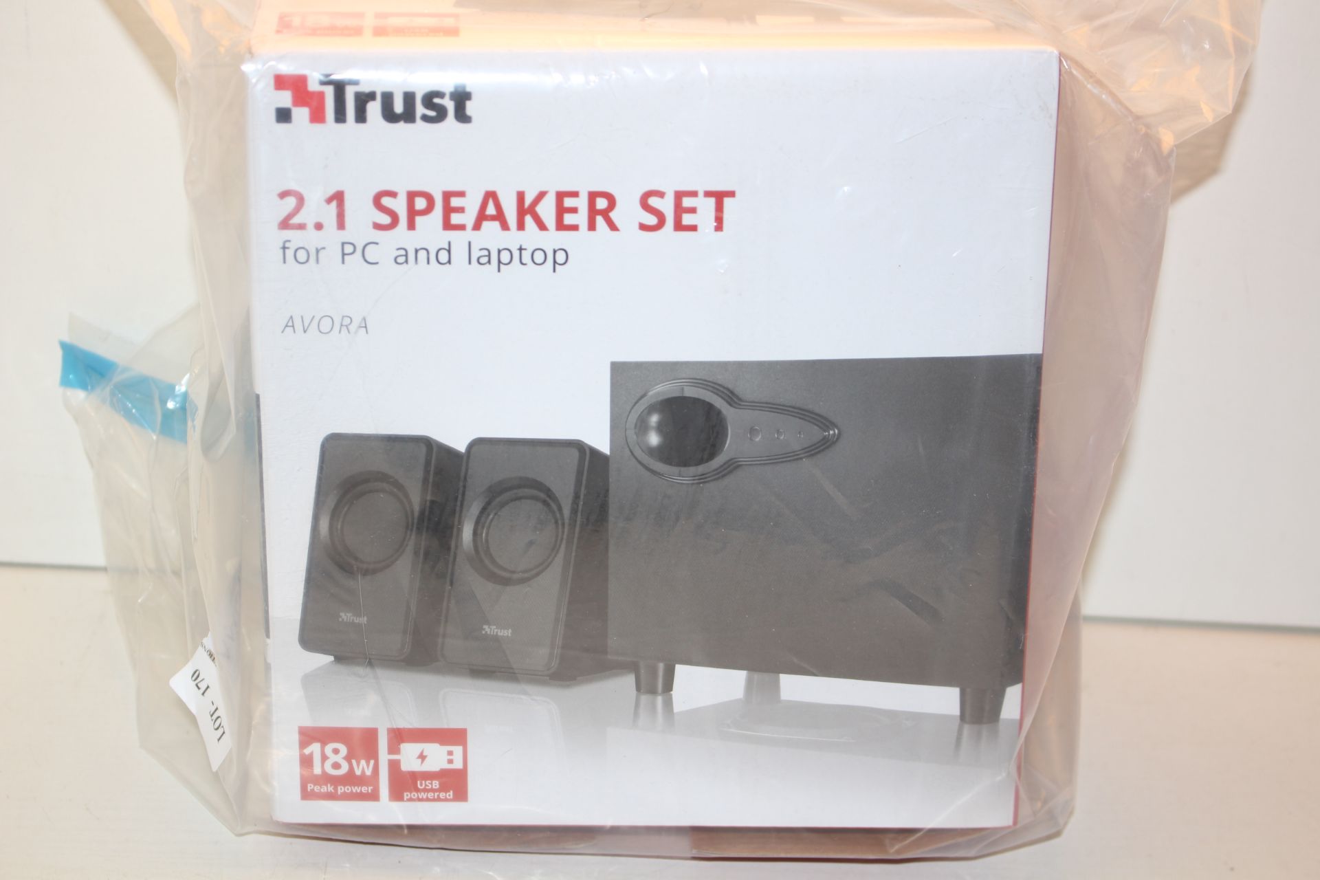 BOXED TRUST 2.1 SPEAKER SET FOR PC LAPTOP Condition ReportAppraisal Available on Request- All