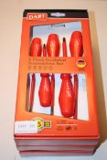 3X BOXED 5PIECE INSULATED SCREWDRIVER SET Condition ReportAppraisal Available on Request- All