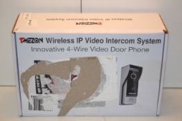 BOXED TMEZON WIRELESS IP VIDEO INTERCOM SYSTEM - INNOVATIVE 4-WIRE VIDEO DOOR PHONE RRP £102.