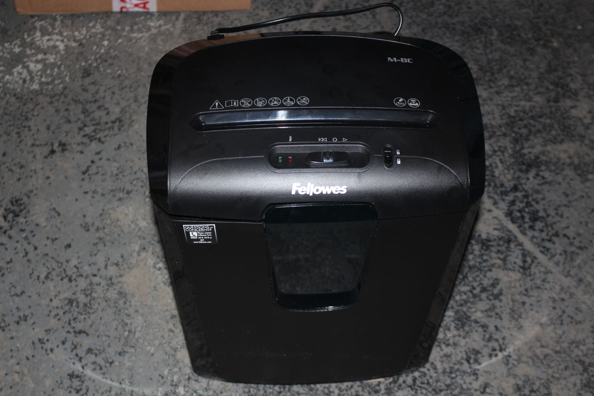 UNBOXED FELLOWES POWERSHRED M-8C SHREDDER RRP £71.99Condition ReportAppraisal Available on