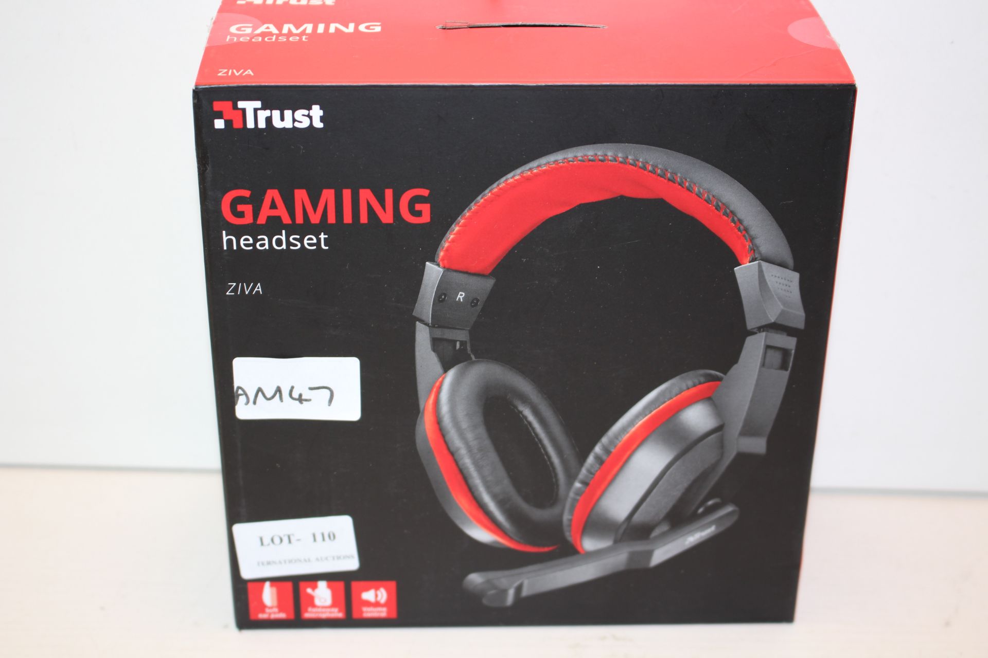 BOXED TRUST GAMING HEADSET ZIVA RRP £18.99Condition ReportAppraisal Available on Request- All