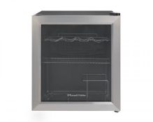 BOXED RUSSELL HOBBS GLASS DOOR WINE COOLER MODEL: RHGWC3SS-C RRP £144.00Condition ReportAppraisal