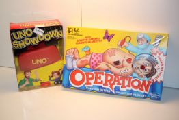 2X BOXED ITEMS TO INCLUDE OPERATION & UNO SHOWDOWNCondition ReportAppraisal Available on Request-