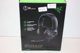 BOXED RAZER KRAKEN X USB DIGITAL SURROUND SOUND GAMING HEADSET RRP £56.99Condition ReportAppraisal