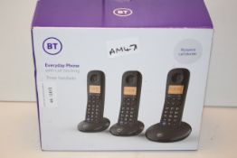 BOXED BT EVERYDAY PHONE WITH CALL BLOCKING THREE HANDSETS RRP £39.99Condition ReportAppraisal