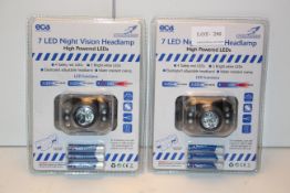 2X BOXED FALCON 7 LED NIGHT VISDION HEADLAMPS HIGH POWERED LEDSCondition ReportAppraisal Available