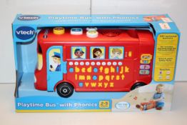 BOXED VTECH PLAYTIME BUS WITH PHONICS Condition ReportAppraisal Available on Request- All Items