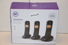 BOXED BT EVERYDAY PHONE WITH CALL BLOCKING THREE HANDSETS RRP £39.99Condition ReportAppraisal