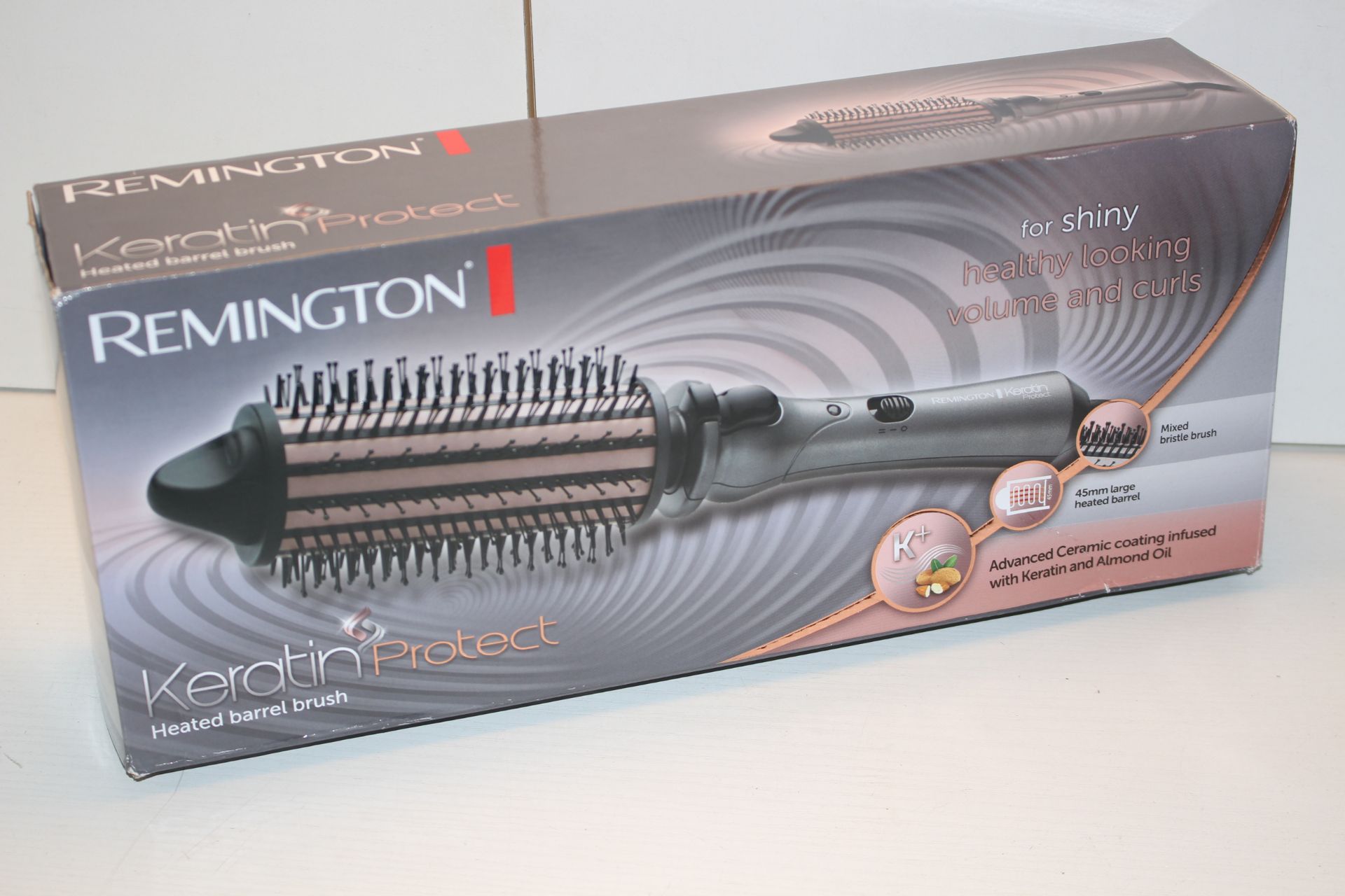 BOXED REMINGTON KERATIN PROTECT HEATED BARRELL BRUSH RRP £39.99Condition ReportAppraisal Available