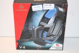 BOXED HUNTERSPIDER GAMING HEADSET V-6Condition ReportAppraisal Available on Request- All Items are