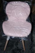 BOXED MODERN DESIGN PINK 4LEG CHAIR RRP £59.00Condition ReportAppraisal Available on Request- All