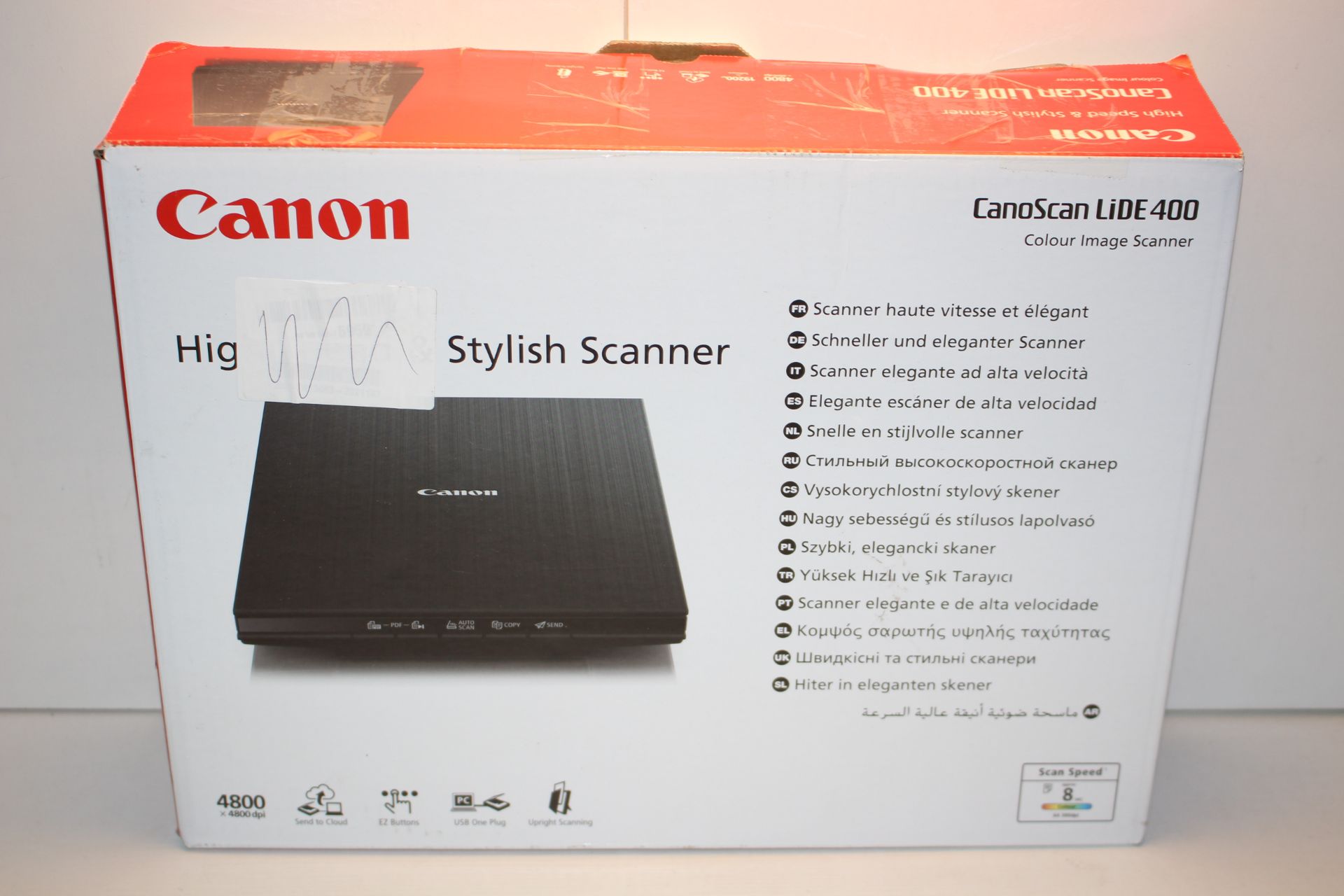 BOXED CANON HIGH SPEED & STYLISH SCANNER CANNOSCAN LIDE400 RRP £61.99Condition ReportAppraisal