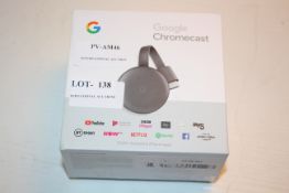 BOXED GOOGLE CHROMECAST RRP £30.00Condition ReportAppraisal Available on Request- All Items are