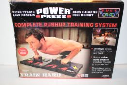 BOXED POWER PRESS COMPLETE PUSHUP TRAINING SYSTEM BY MF GEAR RRP £59.99Condition ReportAppraisal