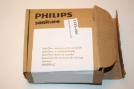 BOXED PHILIPS SONICARE BASICLEAN REPLACEMENT BRUSH HEADS Condition ReportAppraisal Available on