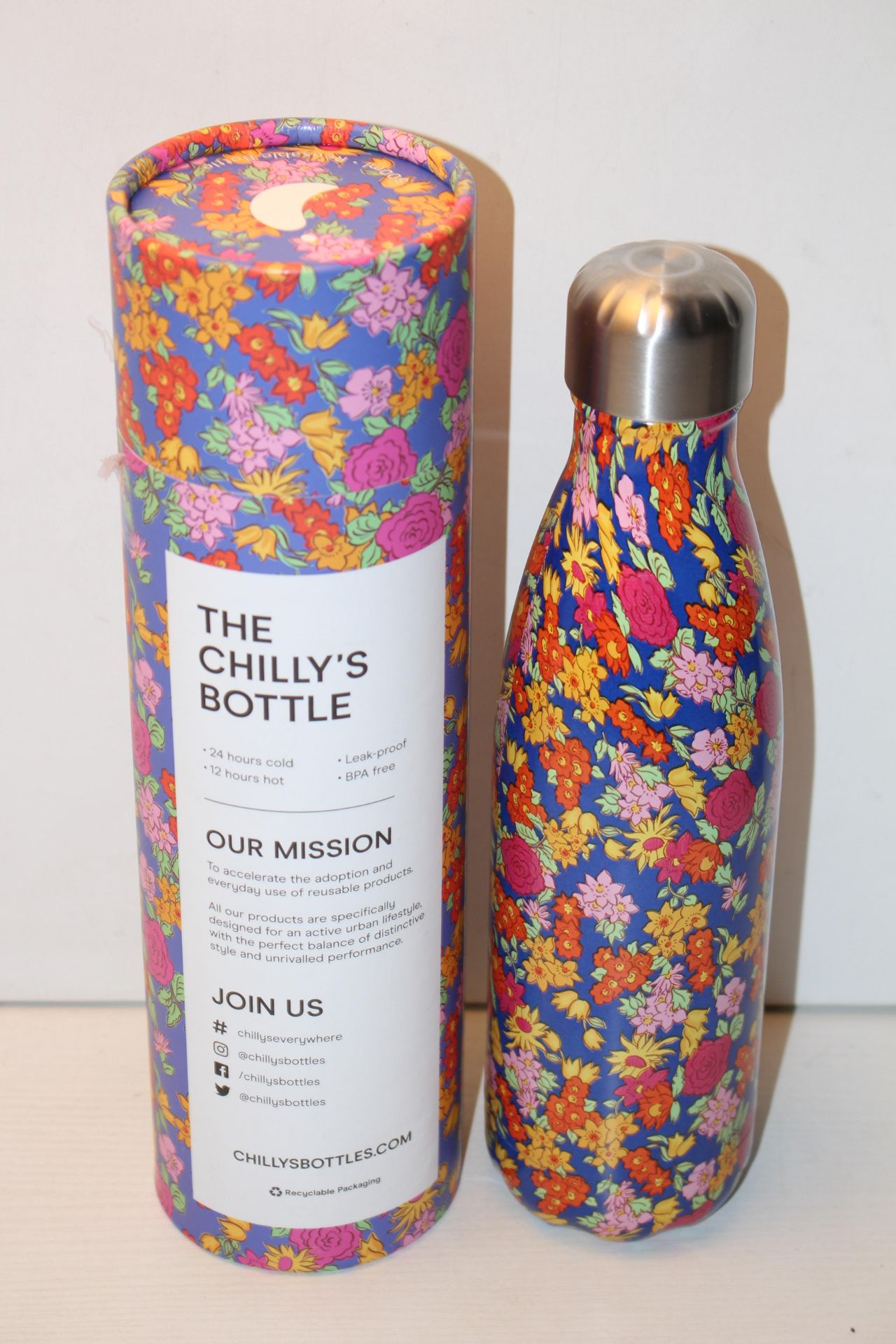 BOXED CHILLY'S DRINKS BOTTLE RRP £34.99Condition ReportAppraisal Available on Request- All Items are