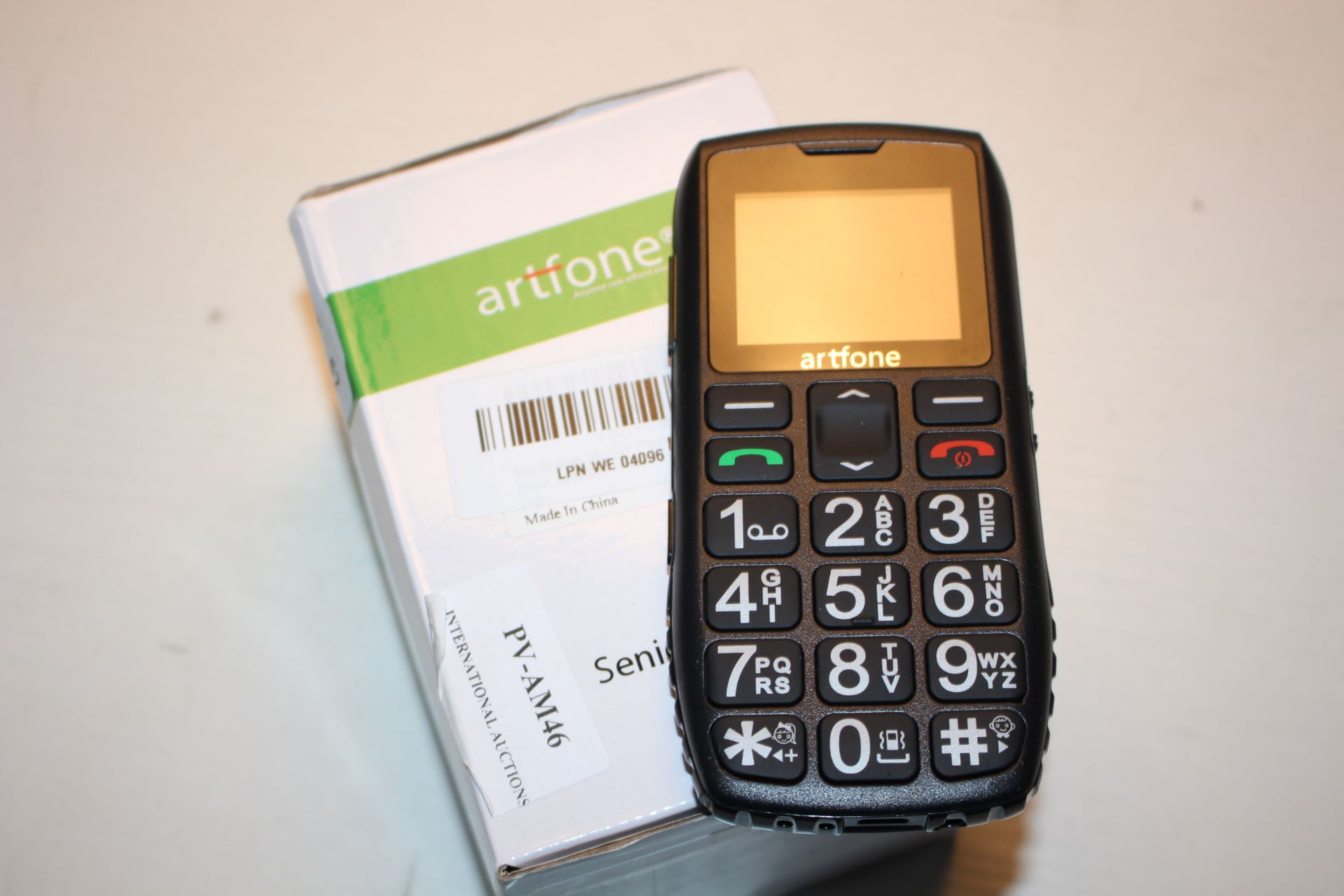 BOXED ARTFONE SENIOR SERIES MOBILE PHONE RRP £34.99Condition ReportAppraisal Available on Request-