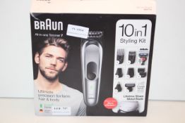 BOXED BRAUN ALL-IN-ONE TRIMMER 7 10-IN-1 STYLING KIT RRP £79.99Condition ReportAppraisal Available