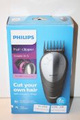 BOXED PHILIPS HAIR CLIPPER GRADE 0-5 MODEL: QC5570 RRP £32.99Condition ReportAppraisal Available