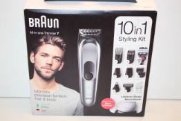 BOXED BRAUN ALL-IN-ONE TRIMMER 7 10-IN-1 STYLING KIT RRP £79.99Condition ReportAppraisal Available